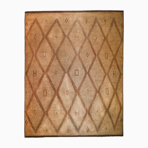 Tapis Touareg Berbère Vintage en Rush et Cuir, 1971