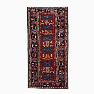 Antiker Handgeknüpfter Kaukasischer Aserbaidschanischer Shirvan Teppich, 1880er