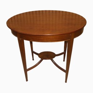 English Edwardian Style Oval Side Table