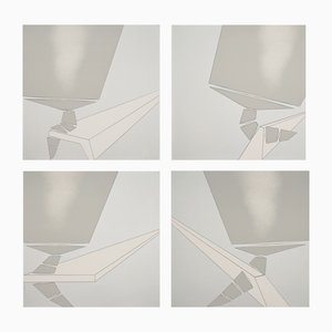 Gerlinde Beck (1930-2006), Untitled, 1973, Serigraph Tetraptych, 1973