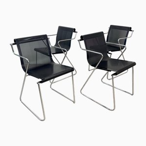 Fauteuils Empilables Monopoli par Pietro Arosio pour Airon, Italie, 1970s, Set de 4