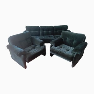 Coronado Sofa and Lounge Chairs by Tobia Scarpa for B&B Italia, 1960s, Set of 3