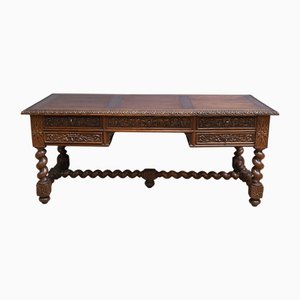 Late 19th Century Neo-GothicOak Desk