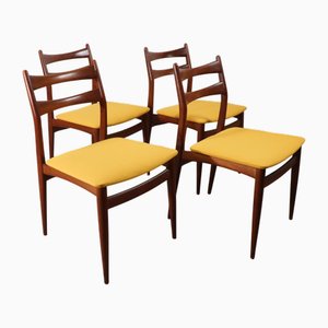 Skandinavische Vintage Stühle aus Teak, 1960, 4er Set