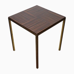 Table d'Appoint Vintage en Palissandre et Bronze, 1960