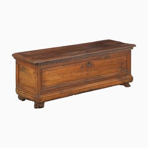 Antique Italian Chest in Walnut Carvings