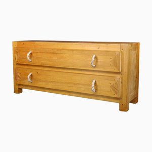 Mid-Century Moderner Schubladenschrank aus Kiefernholz, Frankreich, 1960er