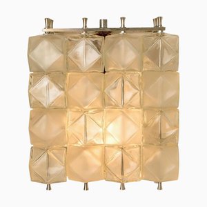 Several Filvem Voghera Crystal and Nickel Plated Wall Lamp, 1968