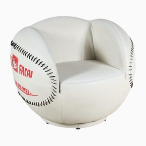 Vintage Pop Art Style Baseball Chair, 1980s