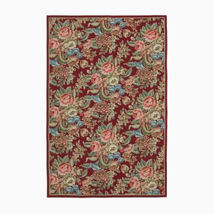 Tapis Kilim Vintage Brodé