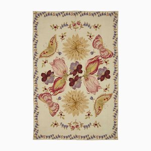 Tapis Kilim Vintage Brodé