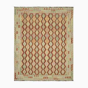 Tapis Kilim Tissé Main Terracotta