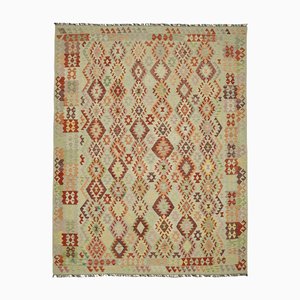 Tapis Kilim Tissé Main Terracotta