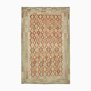 Tapis Kilim Tissé Main Terracotta