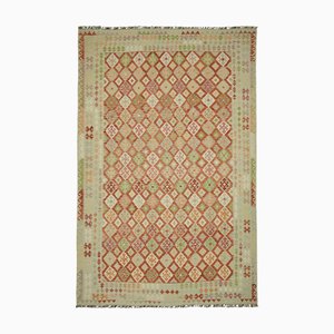 Tapis Kilim Tissé Main Terracotta