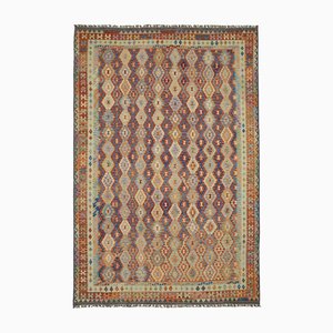 Tapis Kilim Tissé Main Terracotta