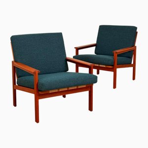 Armlehnstühle aus Teak von Illum Wikkelsö, Dänemark, 1950er-1960er, 2er Set