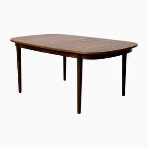 Grande Table de Salle à Manger Ovale en Palissandre de Santos, Danemark, 1950s-1960s