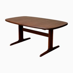 Oval Dining Table in Mahogany from Skovby Møblefabrik, Denmark, 1980s
