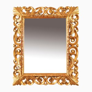 Antique 19th Century Italian Giltwood Florentine Mirror