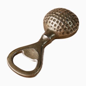Mid-Century Golfball Flaschenöffner aus Messing, Italien, 1960er