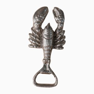 Mid-Century Silver-Plated Lobster Bottle Opener, Italy, 1960s