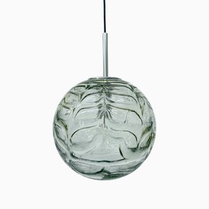 Vintage Glass Hanging Lamp from Doria Leuchten, 1970s