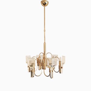 Six-Light Chandelier by Gaetano Sciolari, 1970s