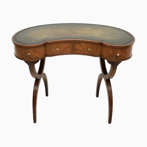 Scrivania antica in stile Regency con ripiano in pelle, 1900