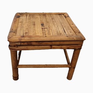 Mesa Mid-Century de plantas de bambú de color tortuga, años 50