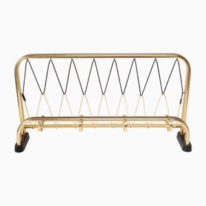 Vintage Gilt Aluminium Coat Rack, 1950s