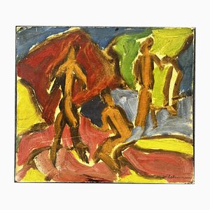 Alfred Lehmann, Composition, Allemagne, 1961, Carton