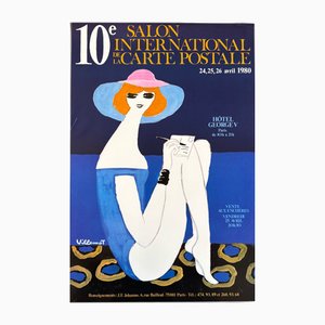 Vintage Offset Lithograph Poster by Bernard Villemot, 1980
