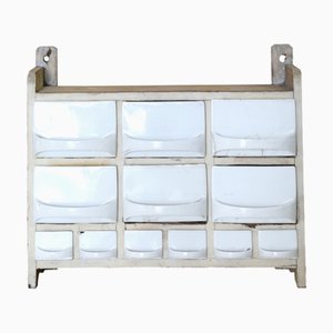 Spice Rack in White Wood