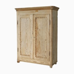Antique Wardrobe in Fir Wood