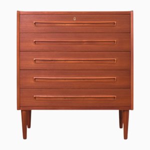 Commode Mid-Century en Teck, Danemark, 1960s