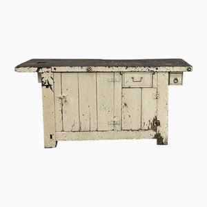 Werkbank aus Tannenholz, 1890er