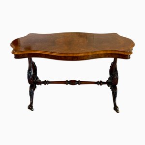Antique Victorian Burr Walnut Centre Table, 1850