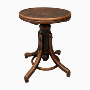 Vintage Klavierhocker aus Bugholz von Thonet, 1920