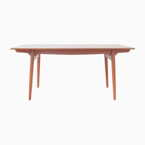 Ausziehbarer Teak Esstisch AT-310 von Hans J. Wegner für Andreas Tuck, Dänemark, 1950er