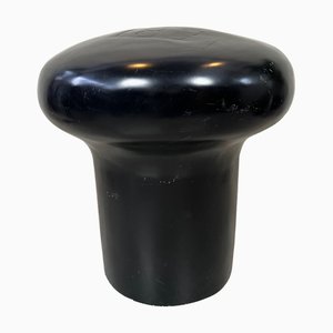 Black Bollard Stool in Polyester