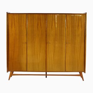 Grande Armoire 4 Portes Mid-Century Scandinave en Teck, 1960s