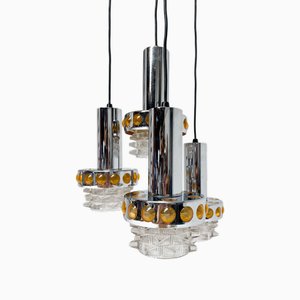 4-Light Cascade Pendant from Raak, 1970s