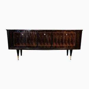 Französisches Art Deco Makassar Sideboard von Jacques-Émile Ruhlmann, 1940er