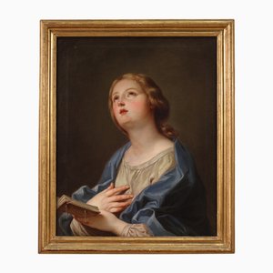 Italian Artist, Madonna Praying, 1850, Oil on Canvas