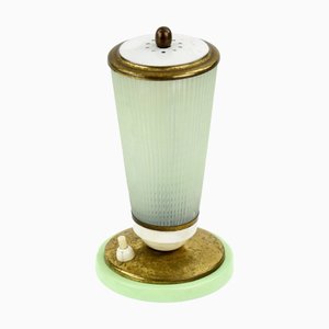 Vintage Glass and Plastic Table Lamp