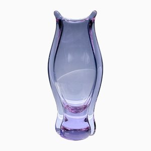 Bohemian Alexandrite Glass Vase by Miroslav Klinger, 1960s