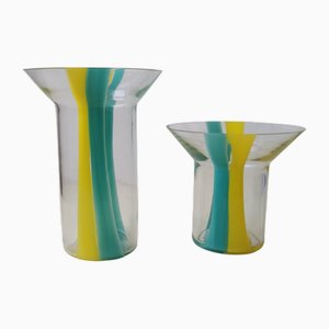 Vasen aus Muranoglas von VeArt, 1982, 2 . Set