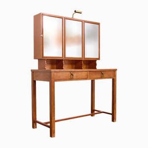 Vanity Table in Cherrywood with Brass Nautical Pulls by Josef Frank, Vienna, Austria, 1930s
