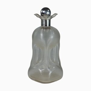 Victorian Sterling Silver Glass Decanter from Asprey London, 1890s